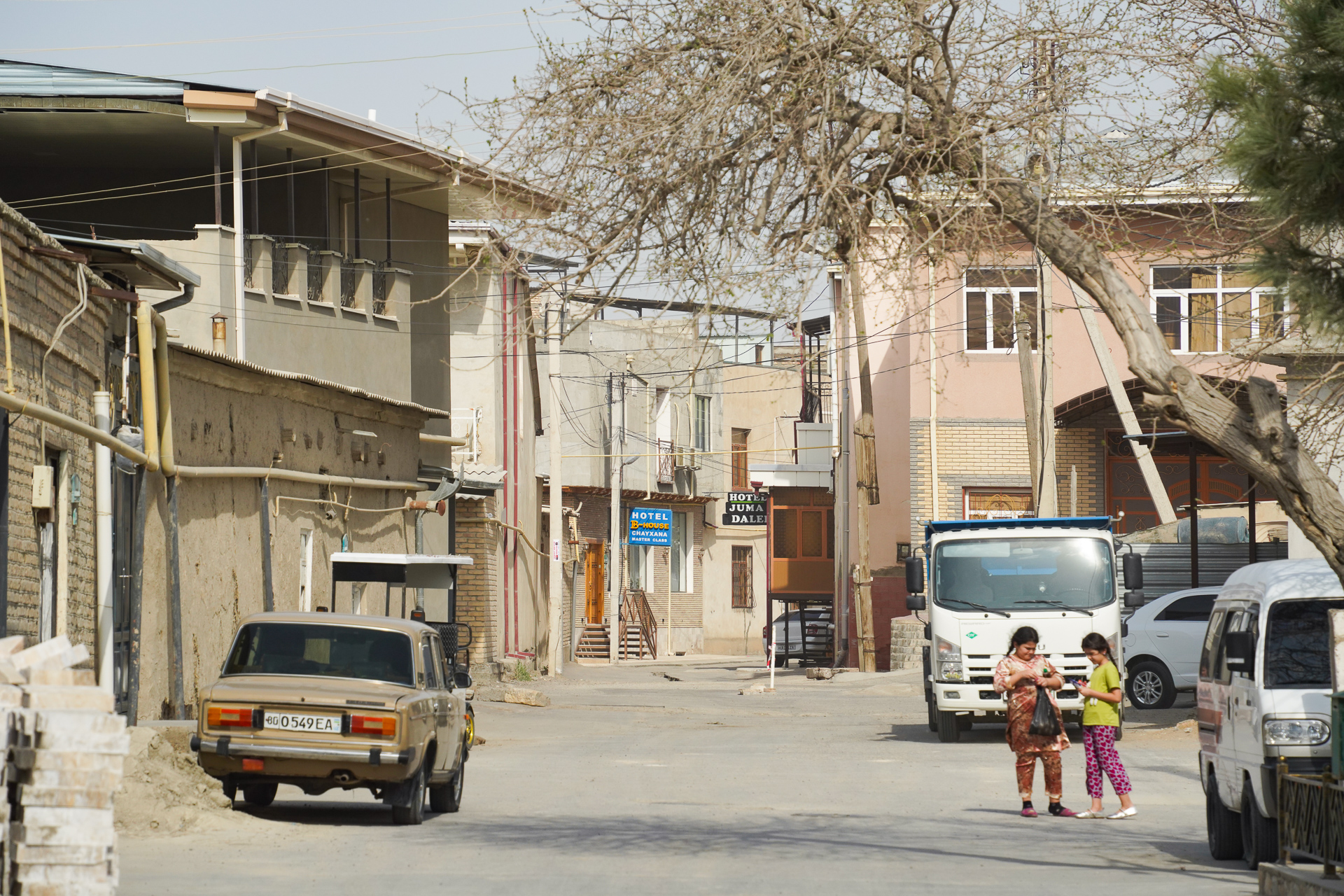 ここもホテルが多い一角