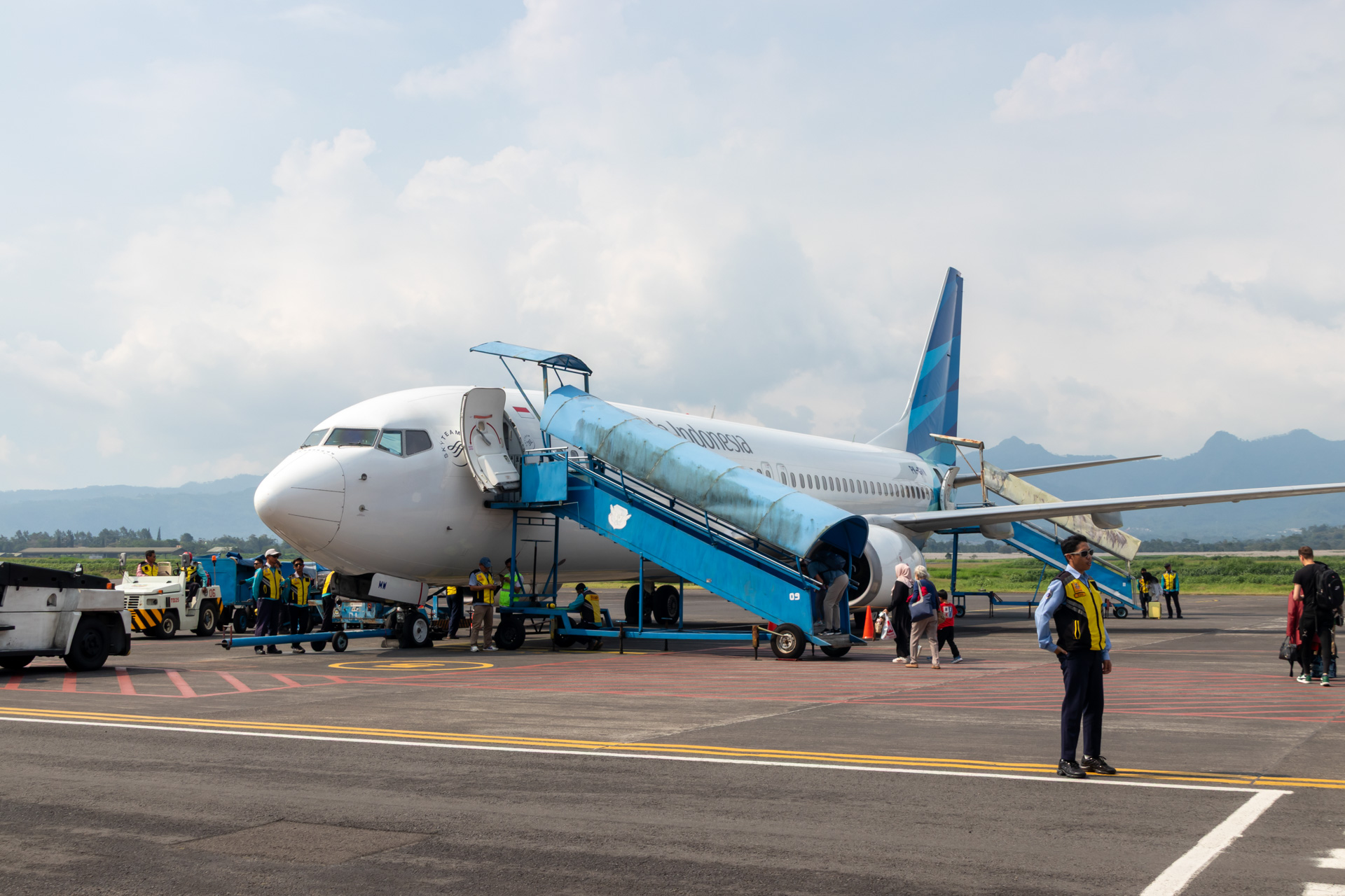 GA291便でジャカルタまで（12時50分発、14時30分着）