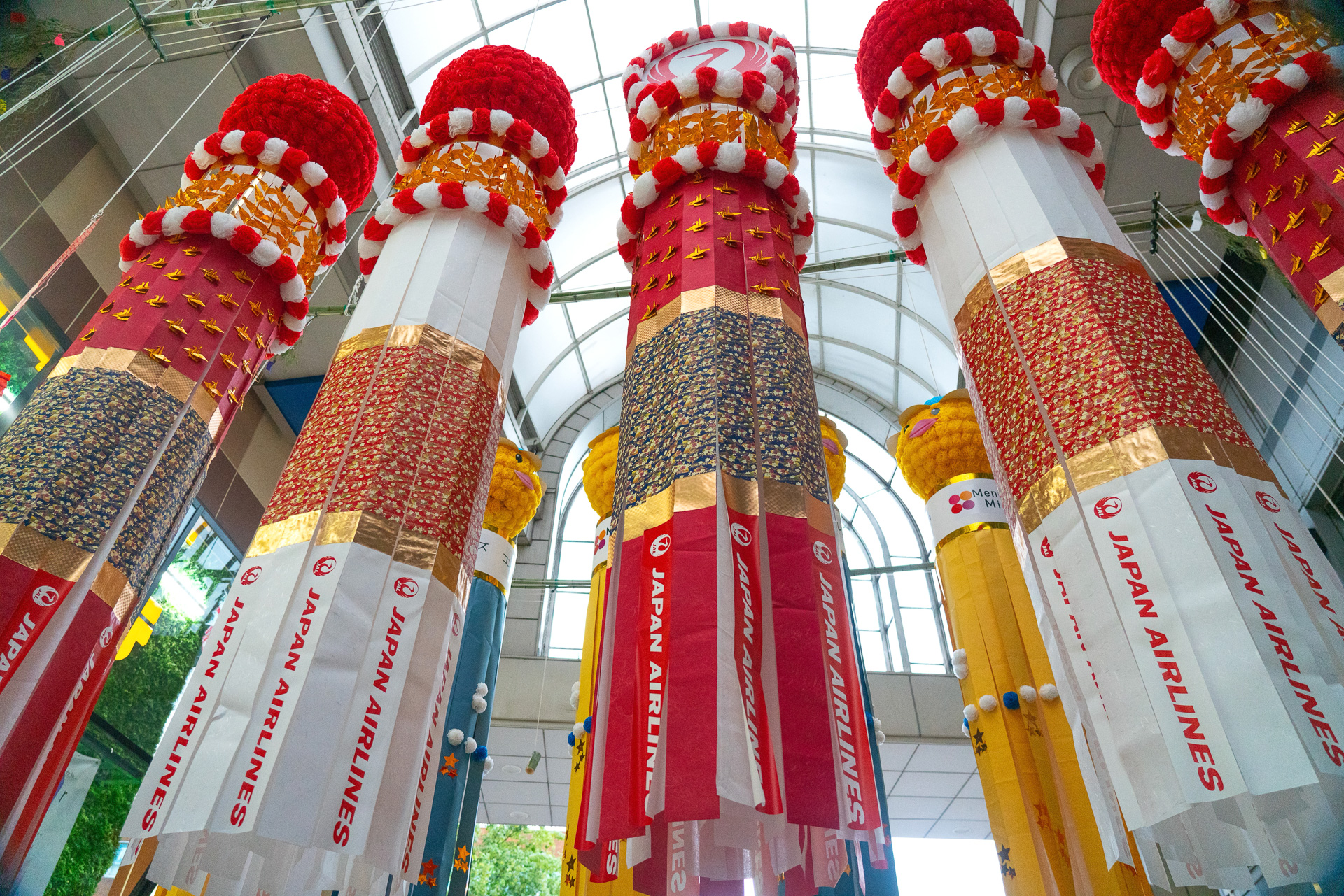 今年のJAL七夕飾り