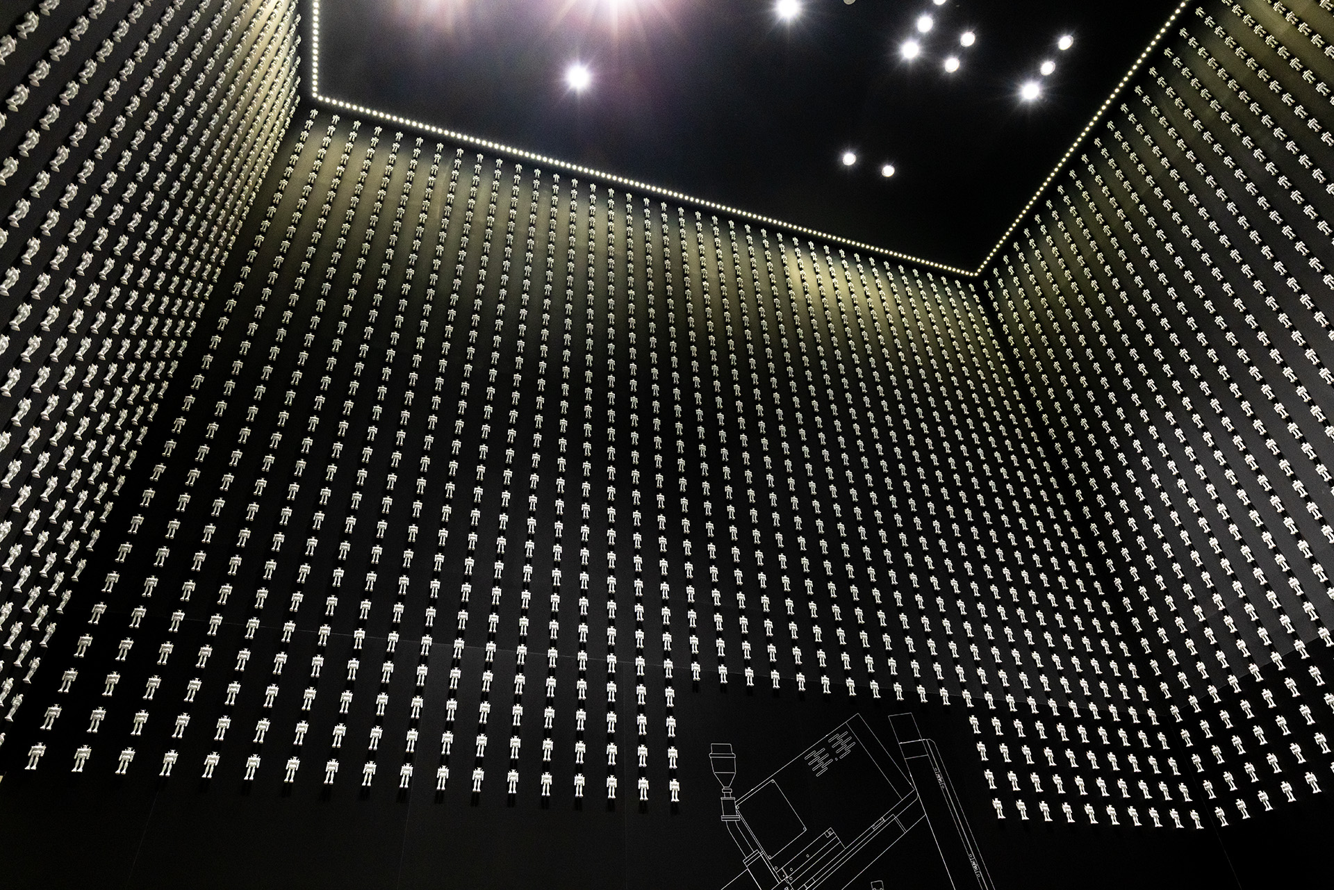 4000体のガンプラが並べられていた！