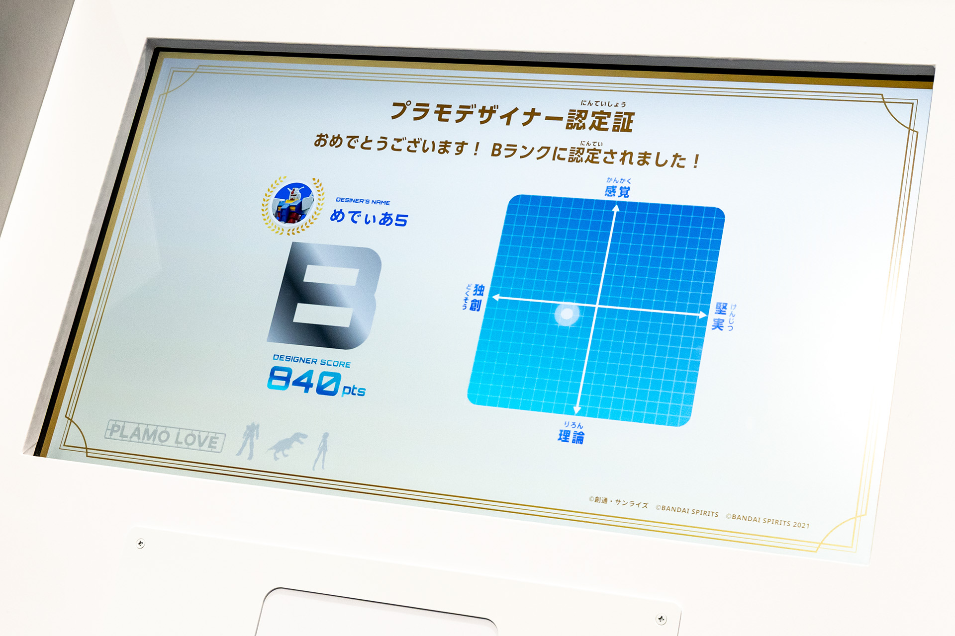 すべて終わると結果が表示される