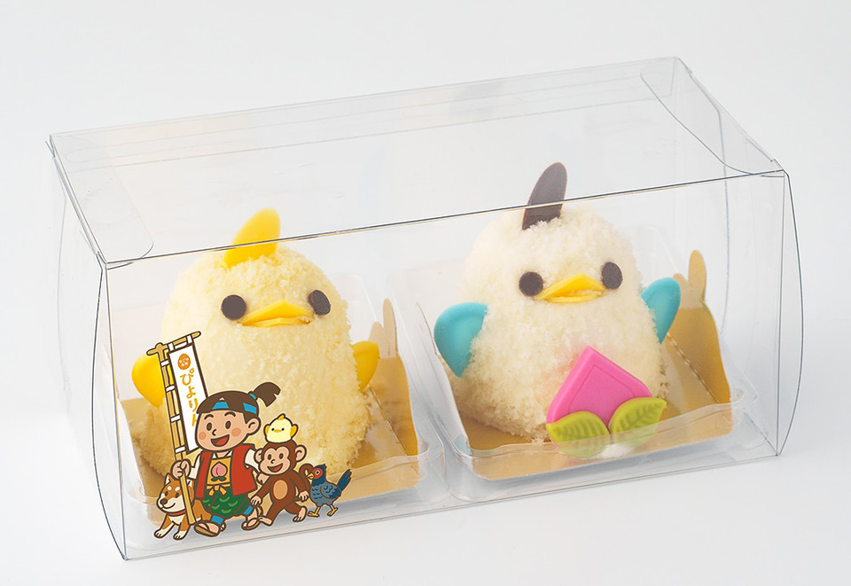 岡山産・清水白桃を使った限定「桃太郎ぴよりん」登場。岡山