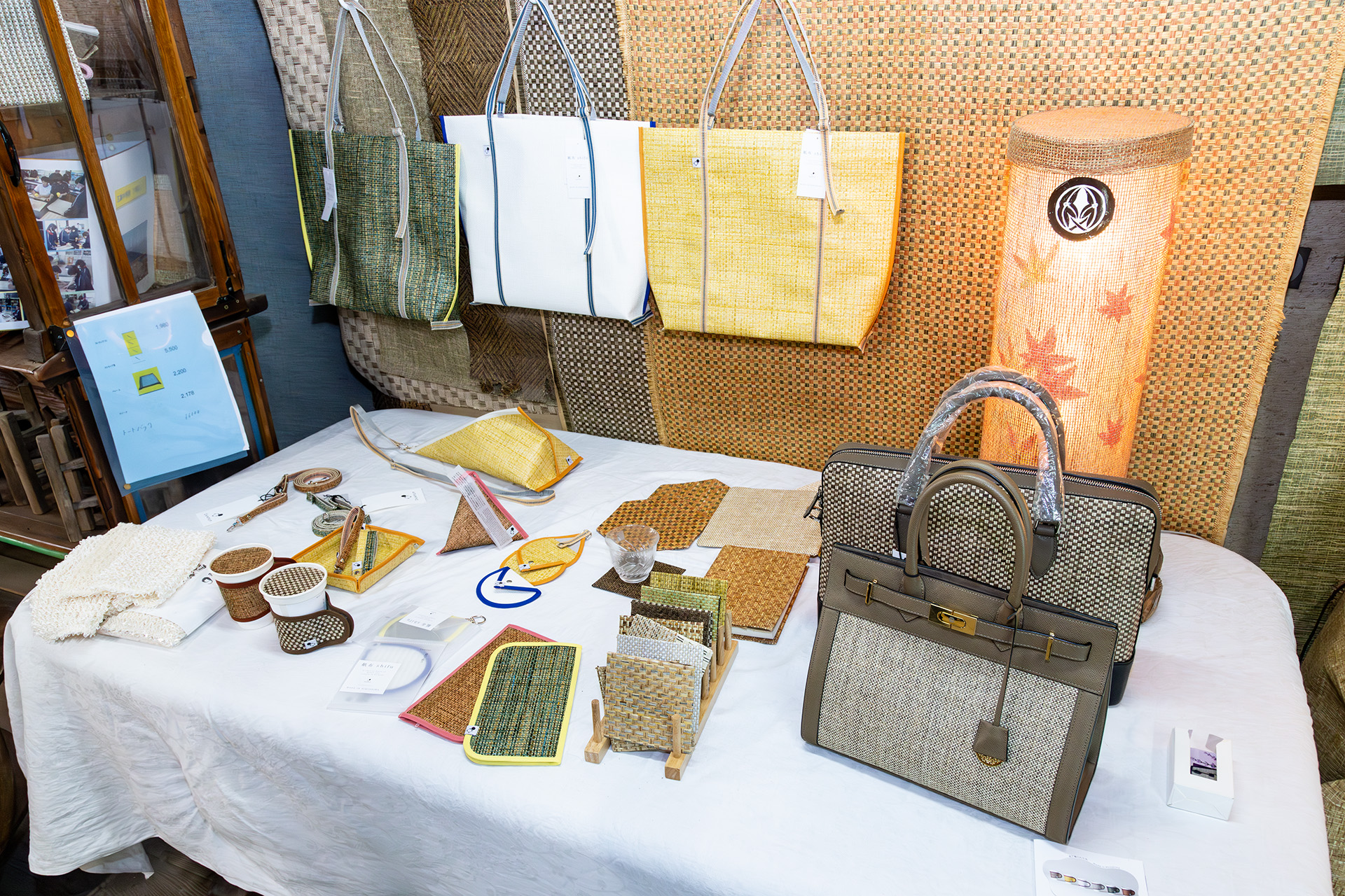 紙布を利用した小物類