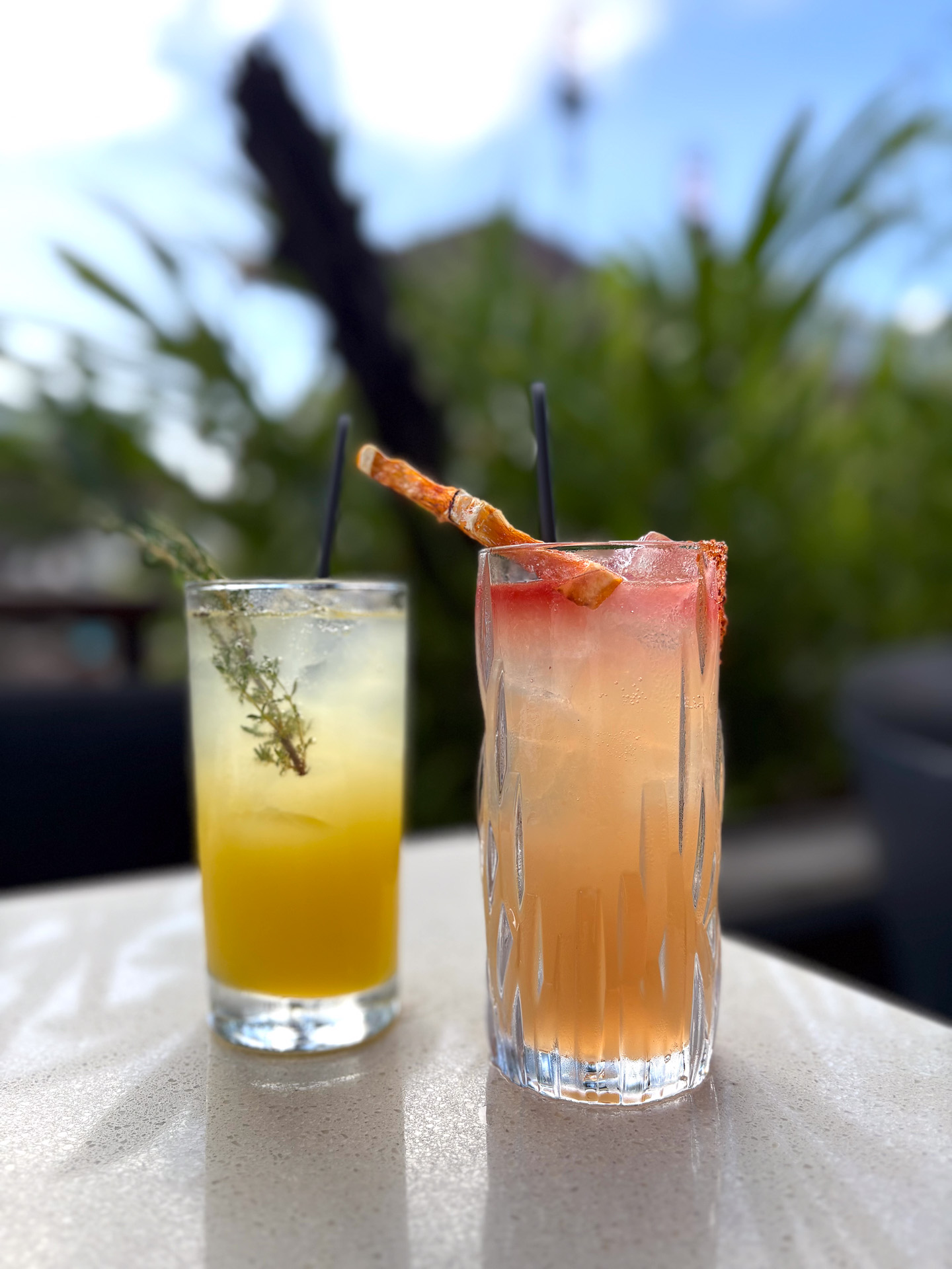 ユズやカラマンシー（柑橘）を使ったオリジナルカクテルが豊富（19ドル～）