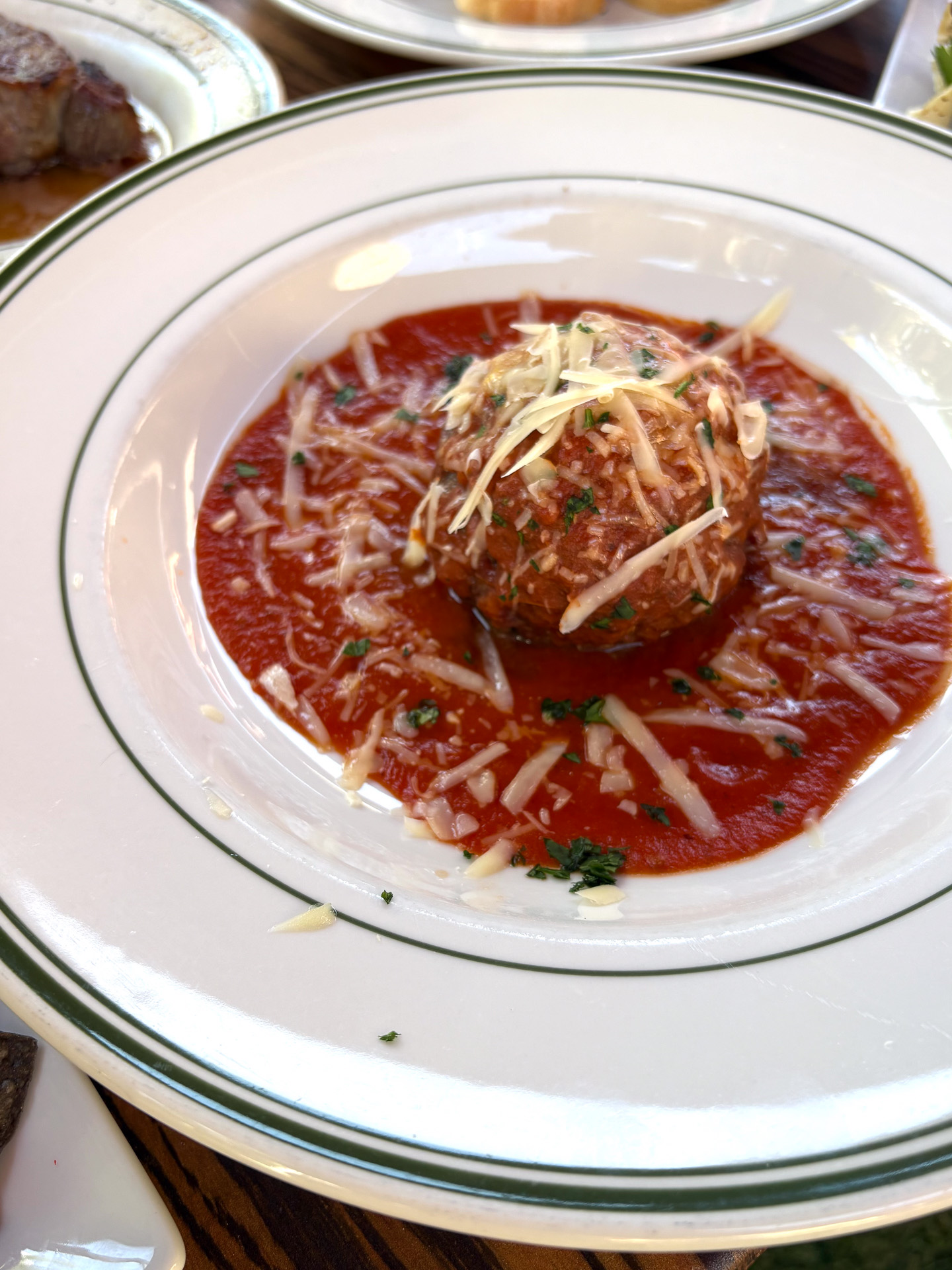 ミートボールも上質の肉でワンランク上の味わい
