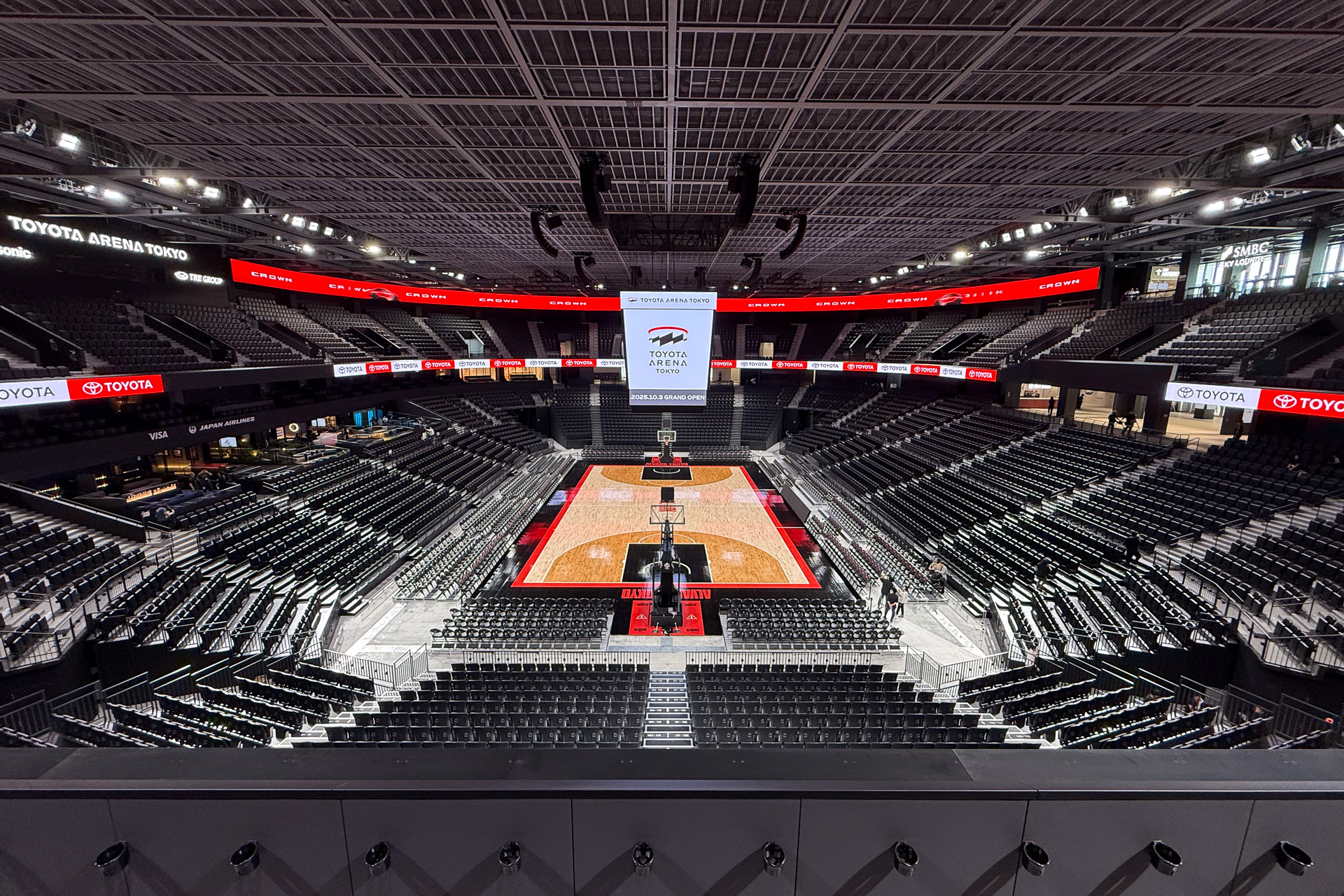 お台場の新しい多目的アリーナ「トヨタアリーナ東京」が報道公開した