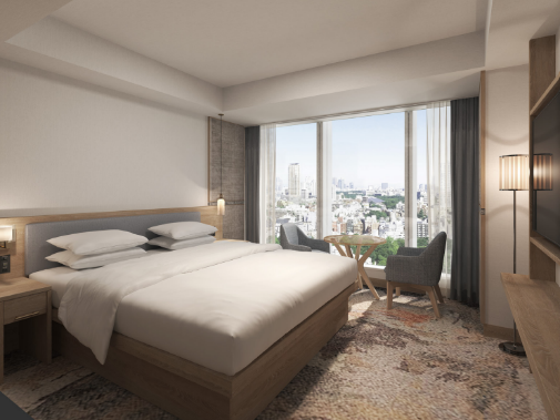 新客室イメージ。全203室を改装する