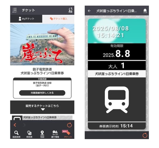 モバイルチケット利用イメージ