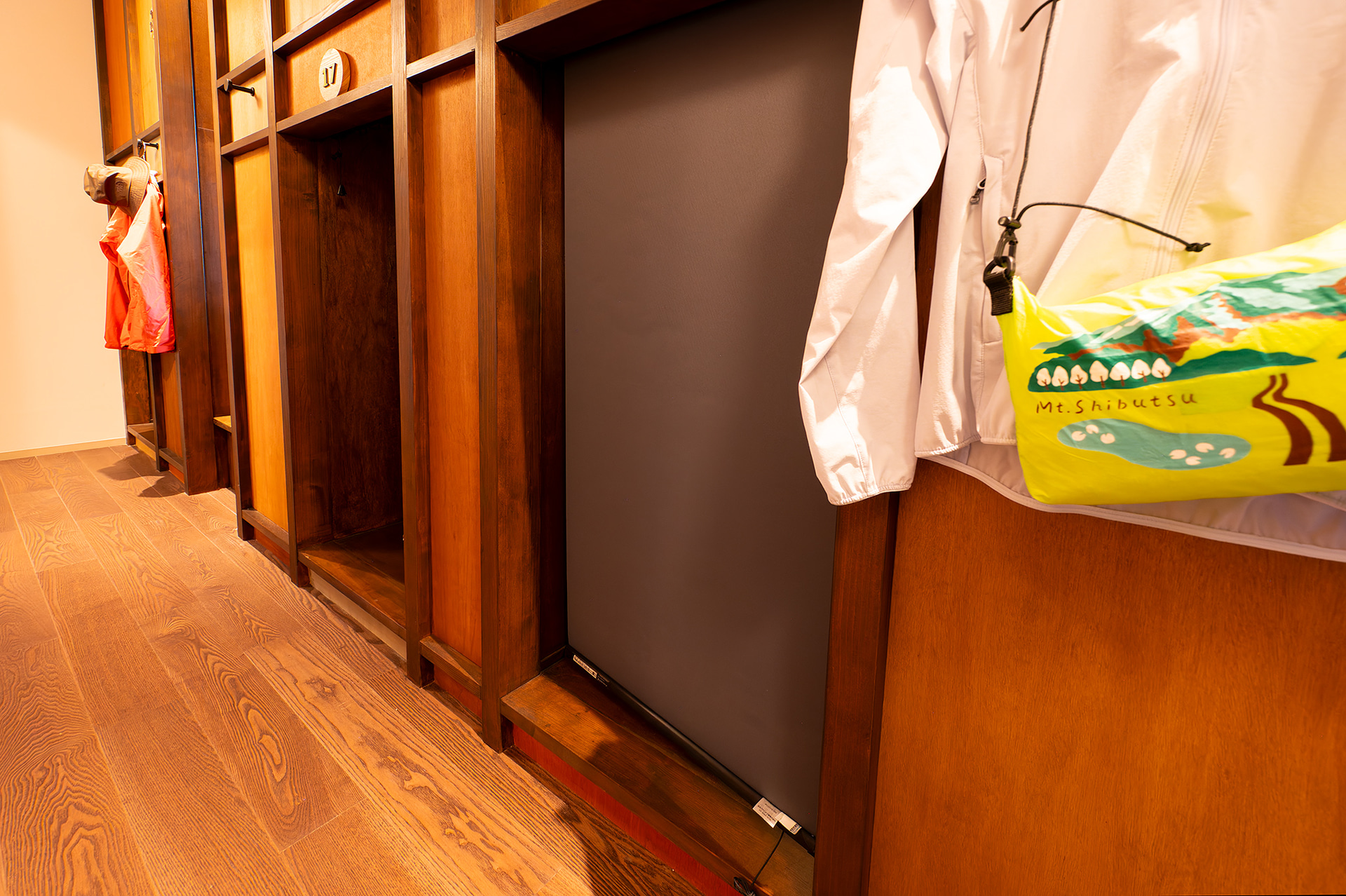 ドミトリーは各部屋ブラインド付き