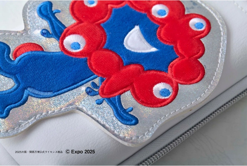 ミャクミャクの刺繍がポイント