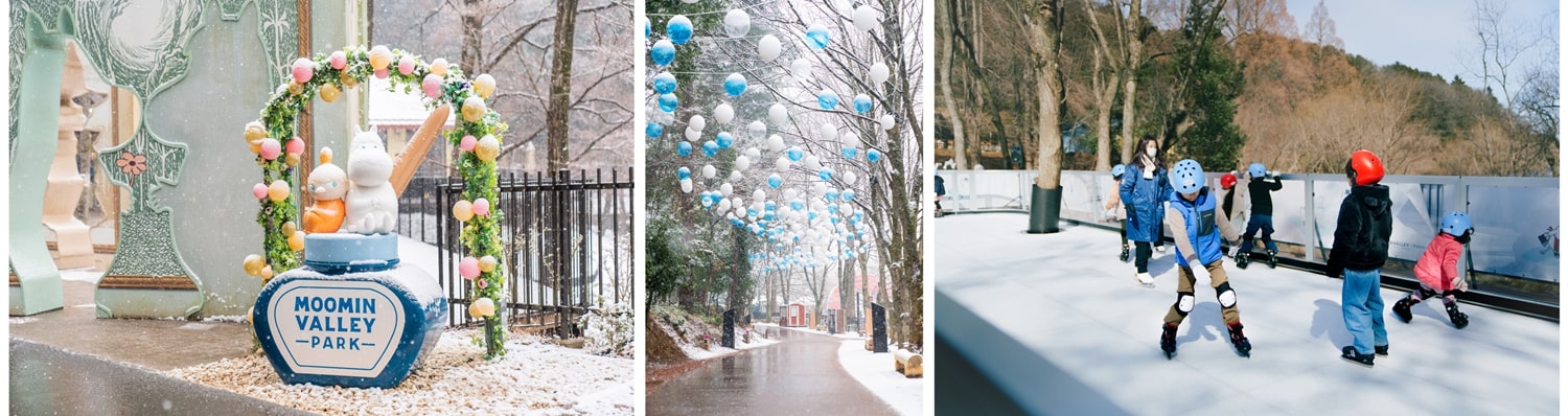 昨年実施イメージ。クリスマスや雪をモチーフにしたデコレーションを施す