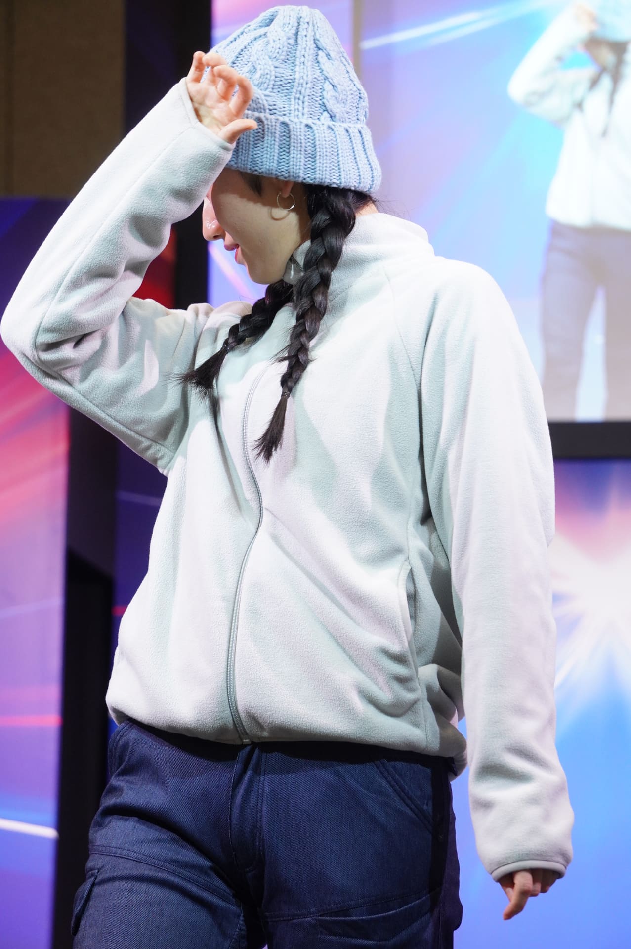 XShelter断熱β フリースジャケット（2900円）、XShelter断熱β ライトウォームストレッチパンツ（2900円）