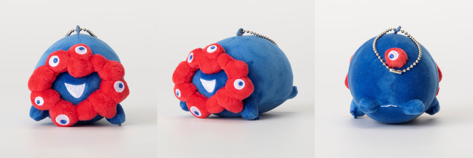 一緒にお出かけしやすい「もっちりミャクミャク」ぬいぐるみミニ