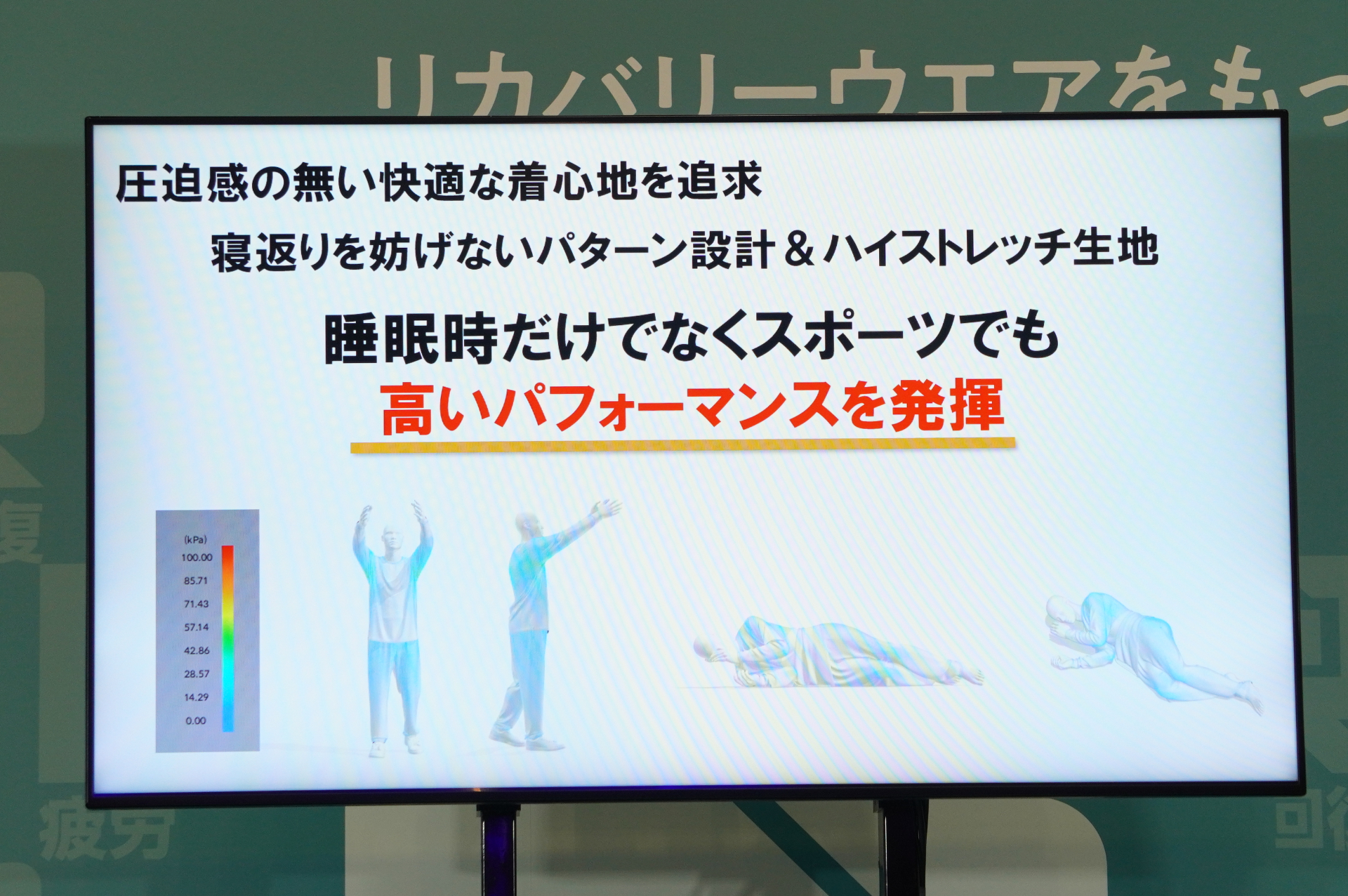 リカバリーウェアの仕組み。繊維に練り込まれた特殊鉱石が、岩盤浴のような遠赤外線作用により血行を促進する