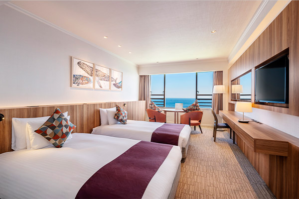 洋室も和室も全客室オーシャンビュー