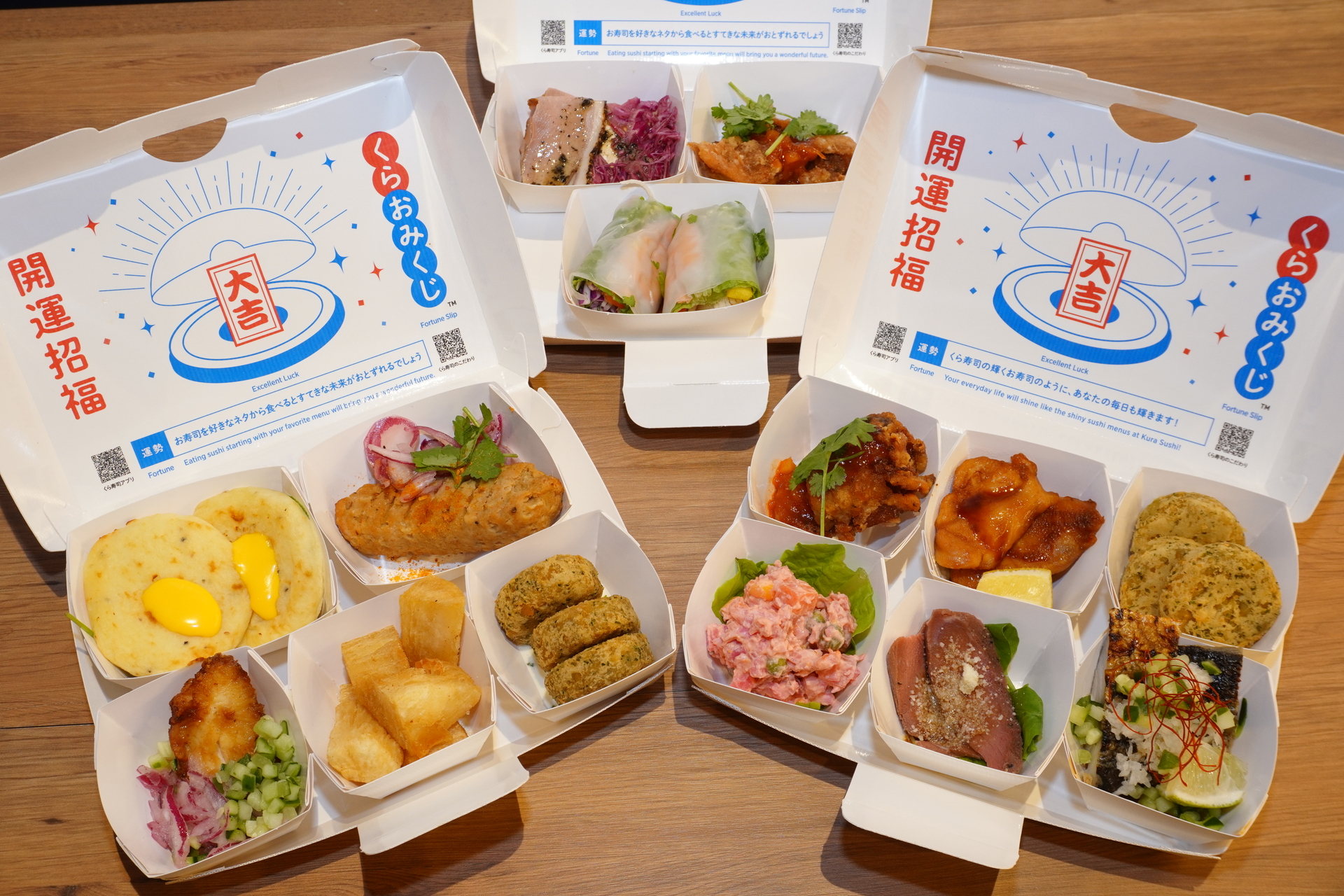 世界の料理 人気ベスト3セット（中央）、バラエティーセット（左）、6大陸セット（右）