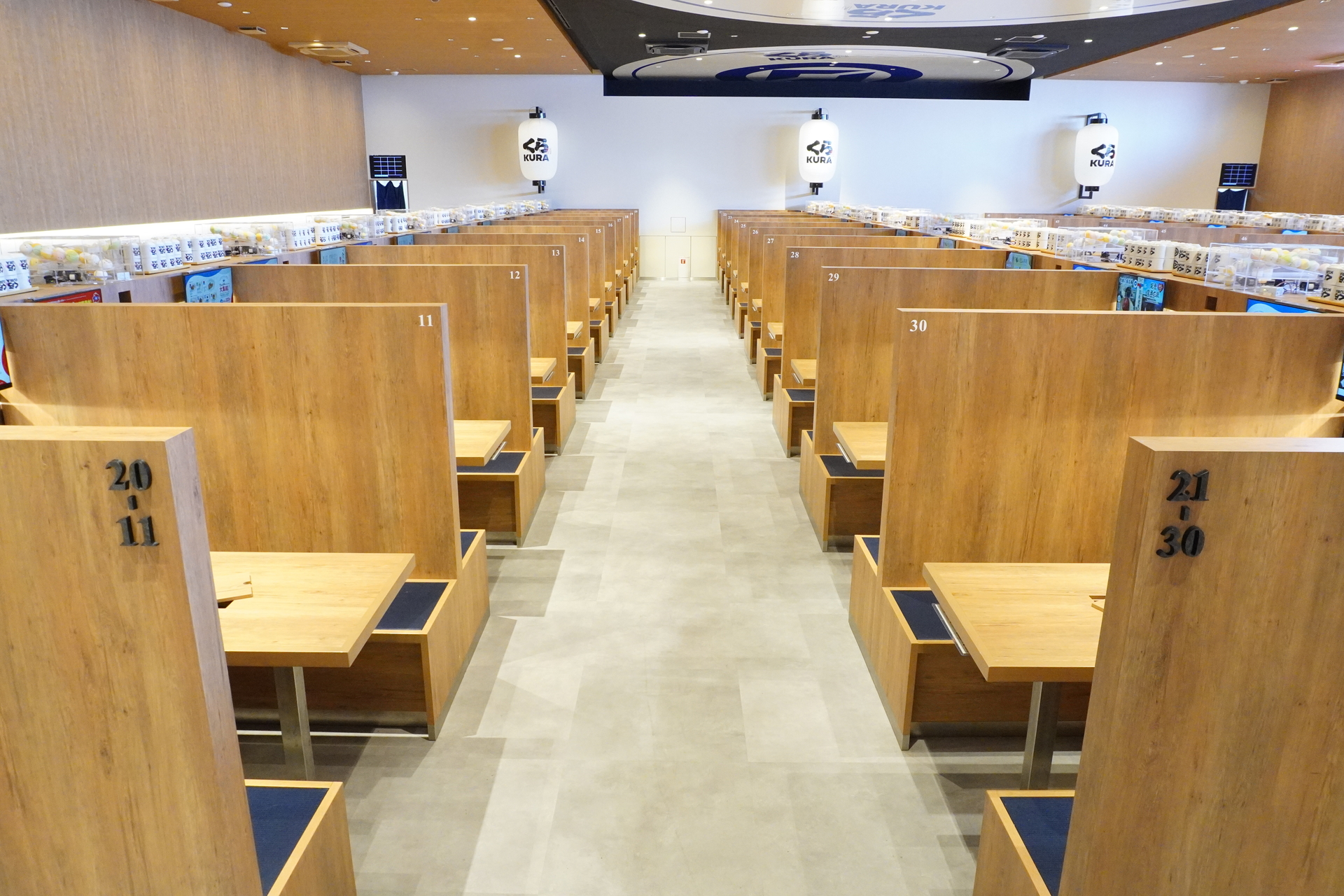 くら寿司のなかでは世界最大規模の広さ