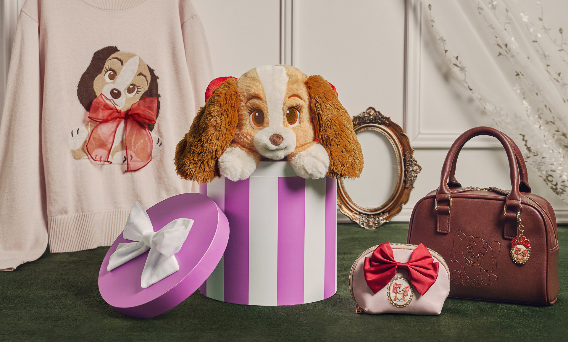 ディズニーストアから「わんわん物語」の公開70周年記念アイテムが登場