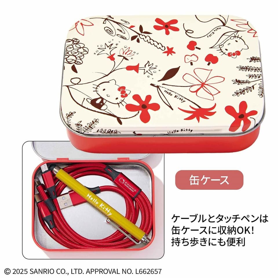 11月号は「ハローキティ」デジタルグッズ4点セット付録！ 缶ケースは