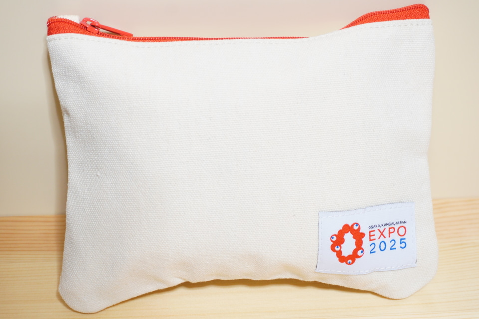 万博で買ったお気に入りミャクミャク！ EDWINデニムマスコット/サガラ