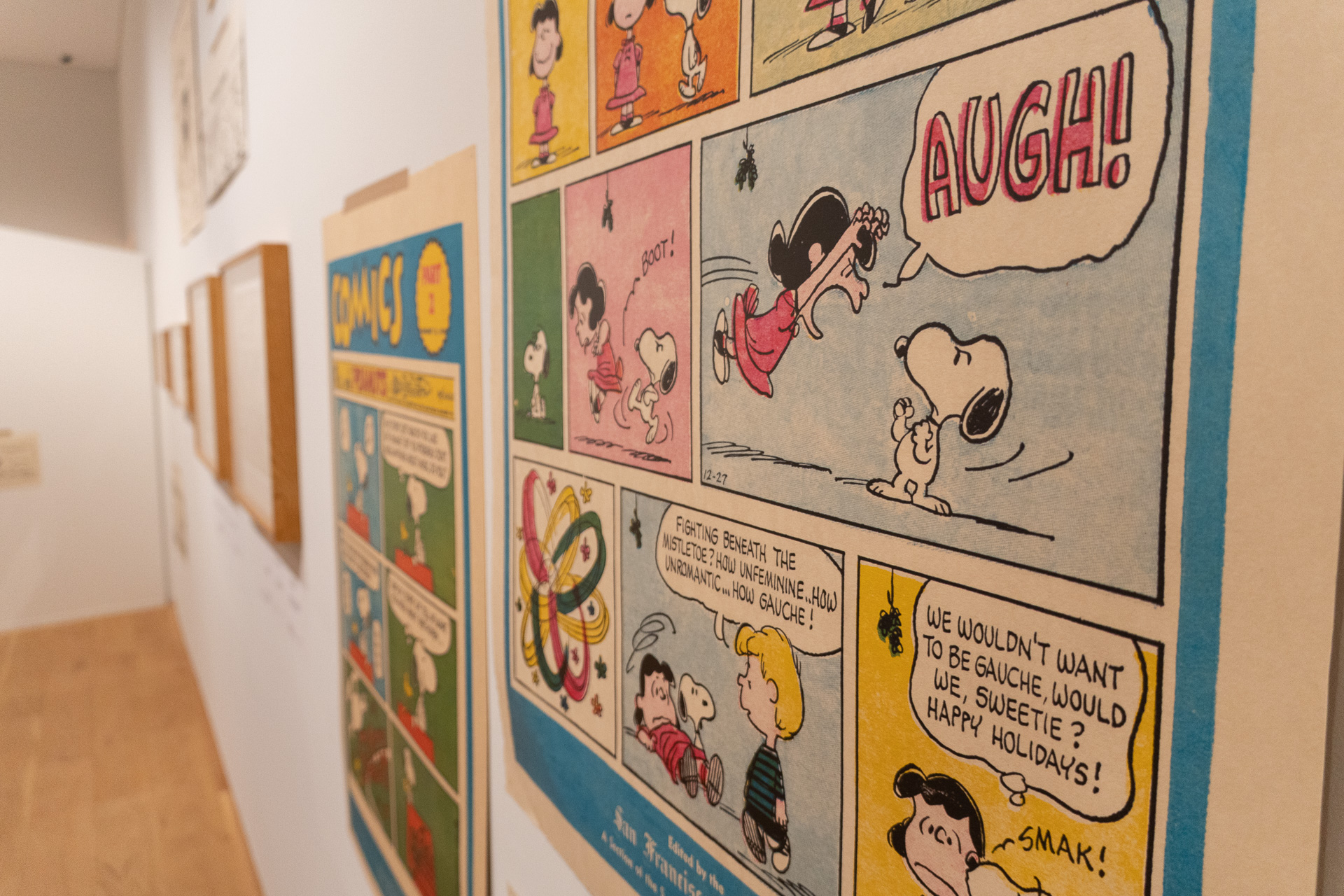 2階展示室で行なう企画展「ザ・スヌーピー展 世界のともだちになった犬。」