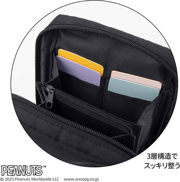 ガバッと開く3層構造でモノが整理しやすい