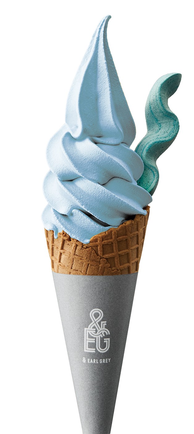 ソフトクリーム バタフライピーアールグレイ（660円）