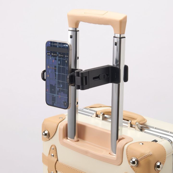 スーツケースに取り付けて道案内表示もできる