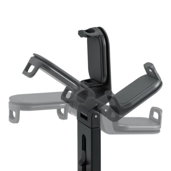 軸は縦に180°、左右に360°可動する