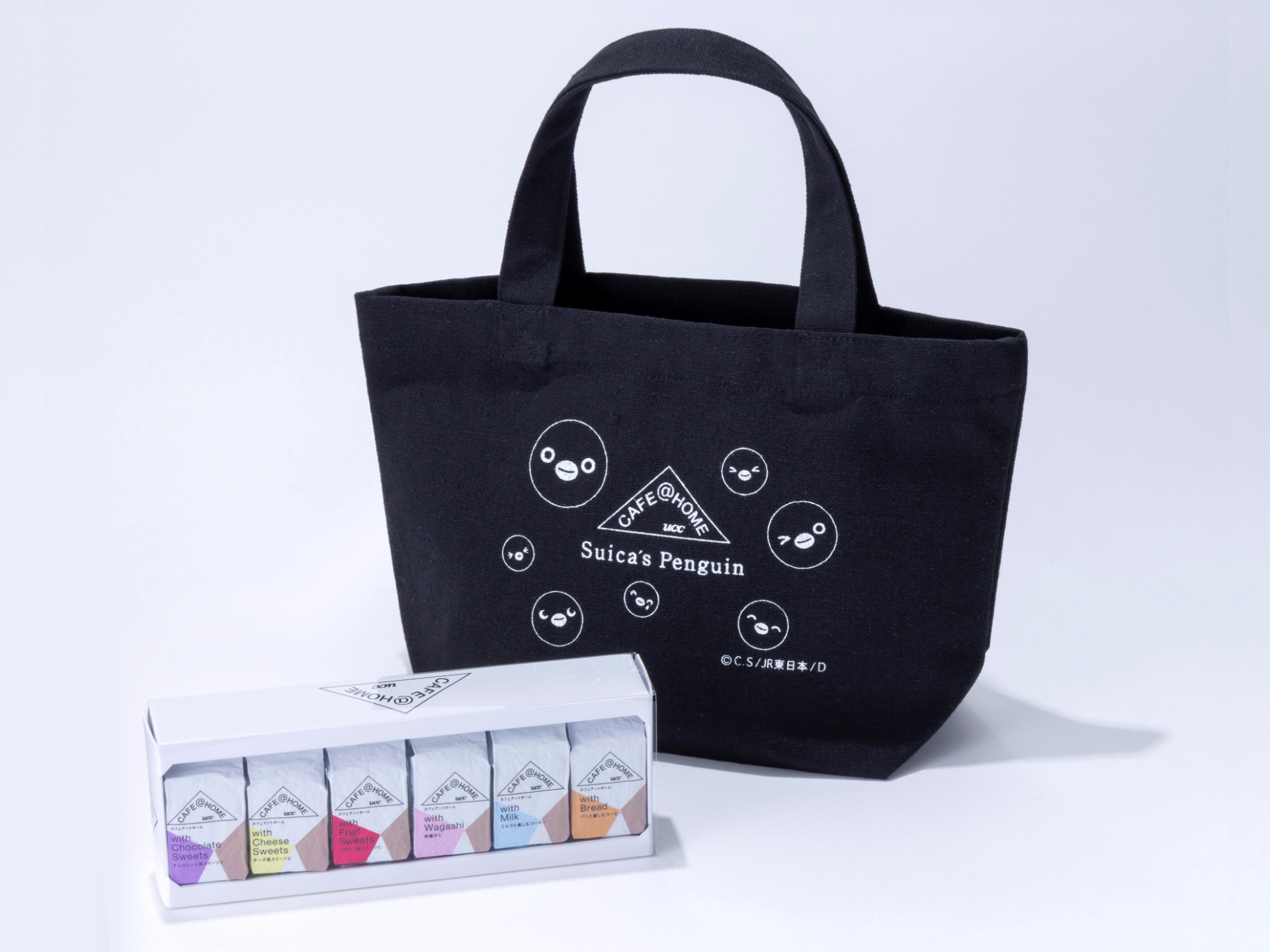 COFFEE STYLE UCCの新作「Suicaのペンギンコラボトートバッグ付き CAFE＠HOME フードウィズ6Pセット」