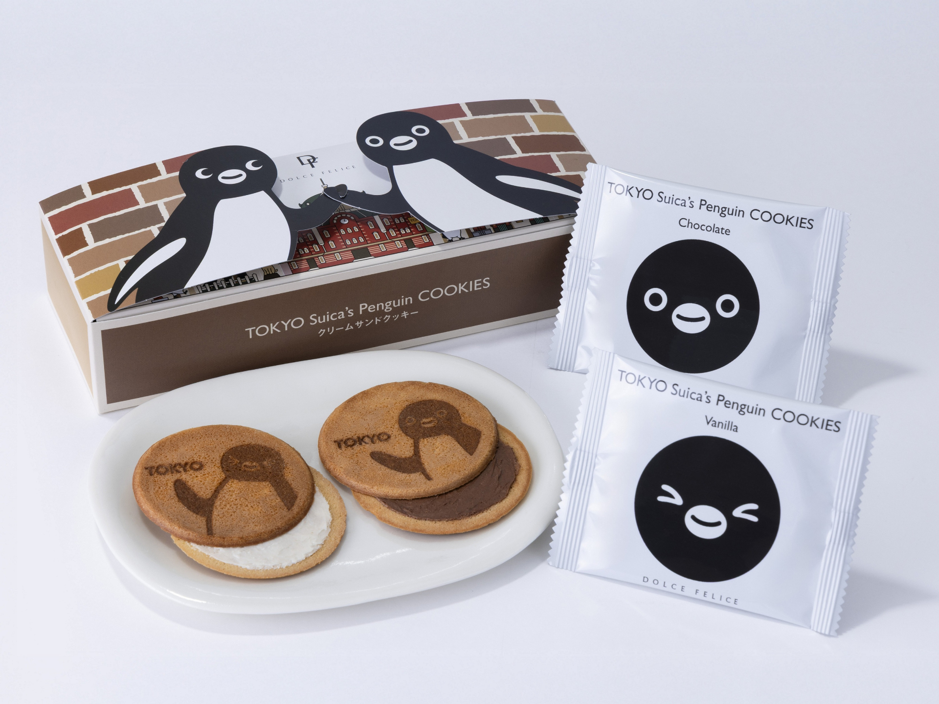 DOLCE FELICEのグランスタ限定・定番「東京Suicaのペンギンクリームサンドクッキー」