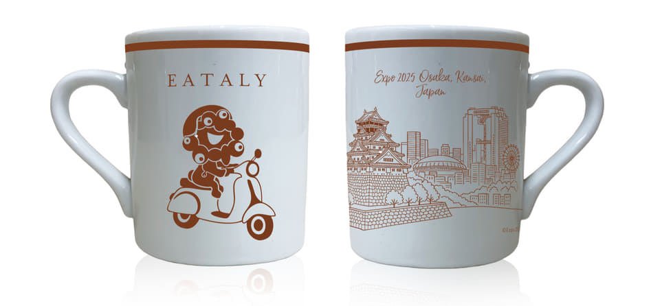 ミャクミャク イータリー マグカップ イータリー、国内店舗で万博グッズ発売。ミャクミャクが