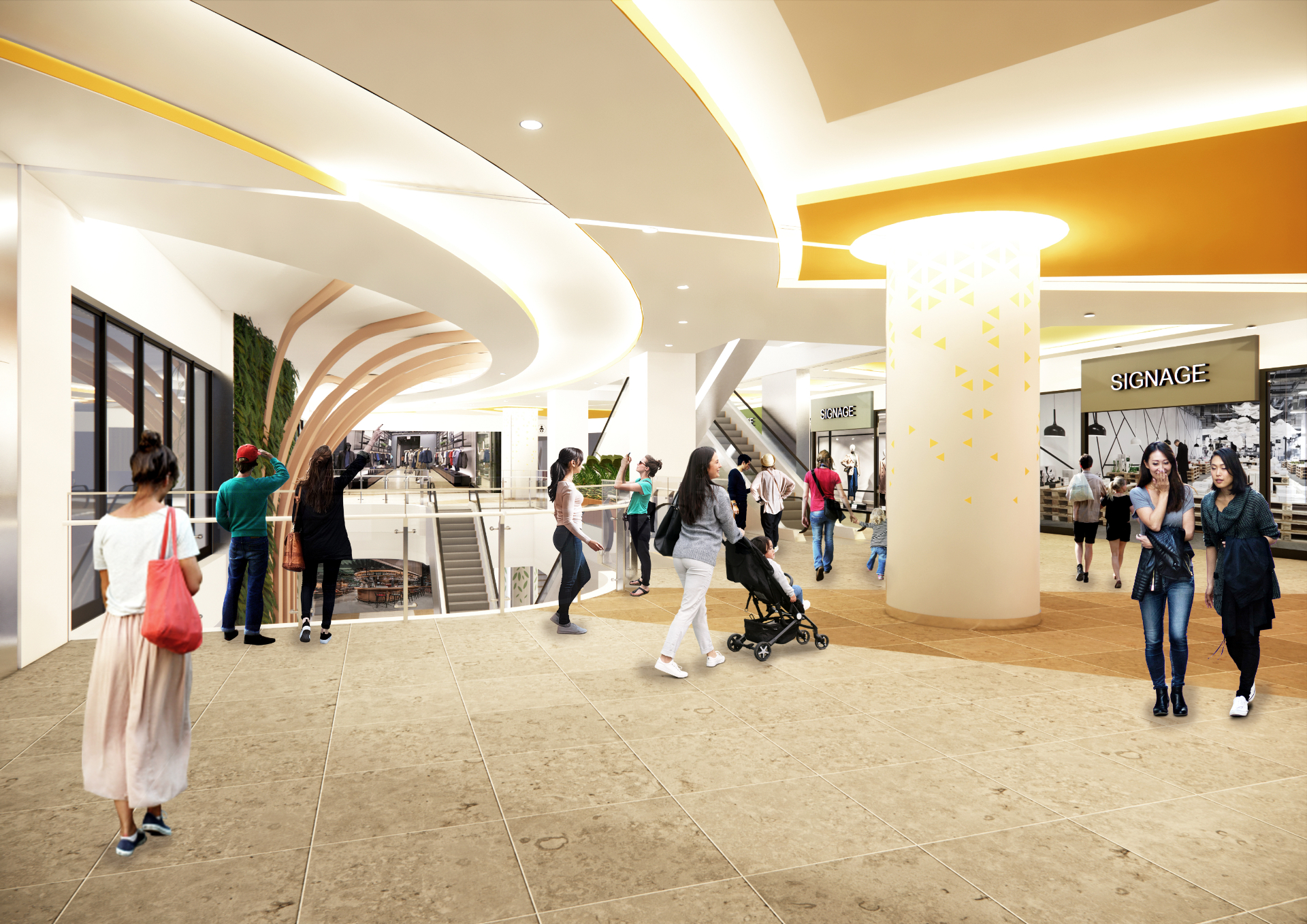 第2期（約2万3000m<span class="em sup">2</span>）の館内イメージ