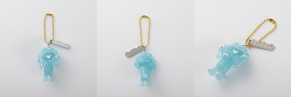 黒ミャクミャク座り立ちガラビナ付き　ミャクミャク立ちボールチェーン付き　計3点 ミャクミャク コミャク ぬいぐるみ ボールチェーン カラビナ