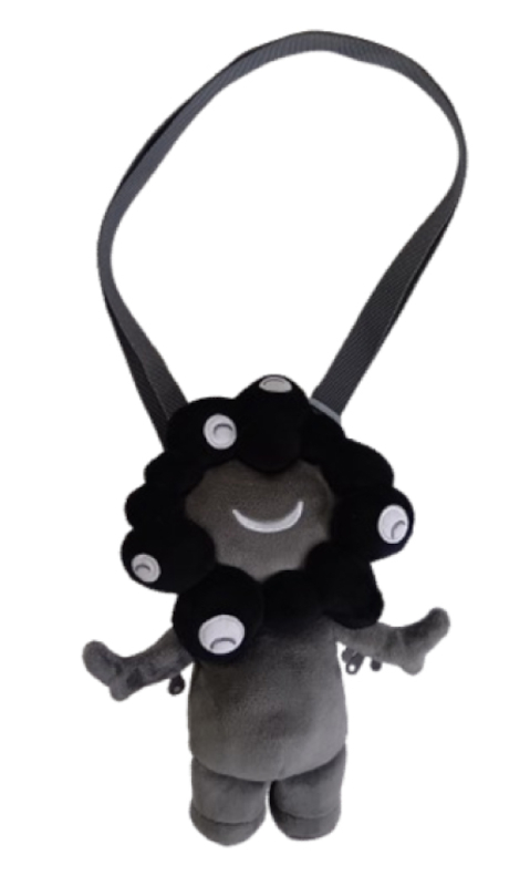 全身ぬいぐるみポーチ 黒ミャクミャクVer.