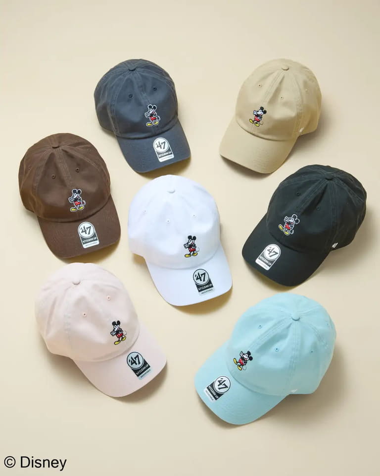 ニューエラ、'47のディズニーモデル。くすみカラー、キッズ