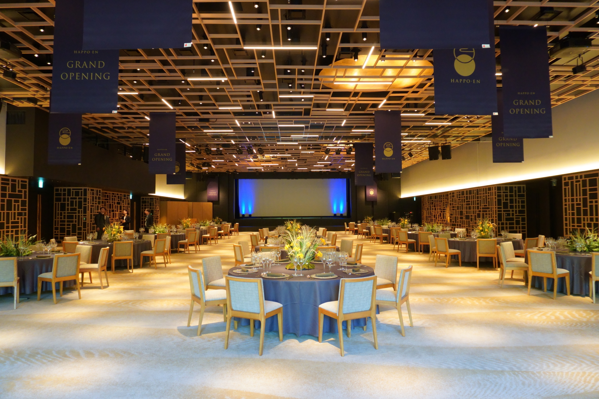 八芳園で最も大きいバンケット「MANGETSU（満月）」※1階