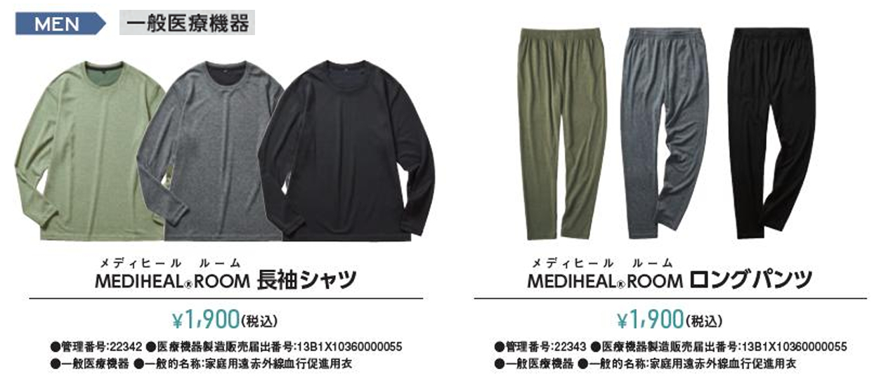 リカバリーウェア「MEDIHEAL」