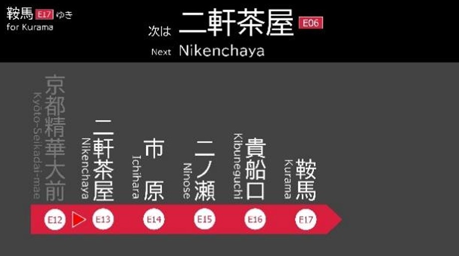 車内案内表示器