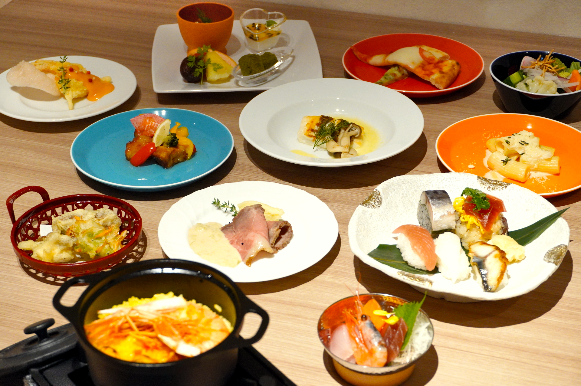 ほかにも和洋中メニューがラインアップ