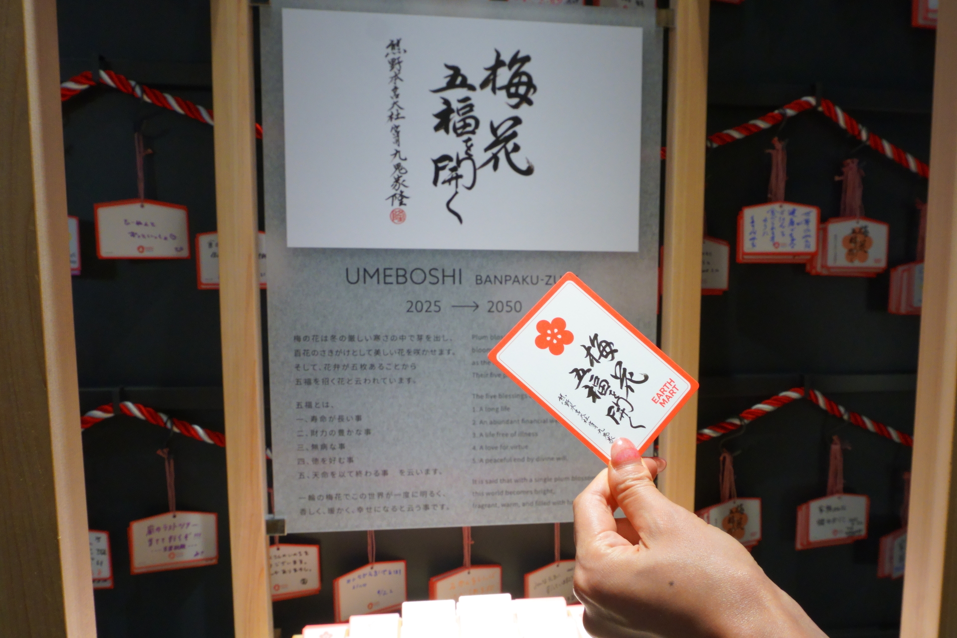 6月からパビリオン内で作られている万博漬け。カードは2050年まで大事に保管しておこう