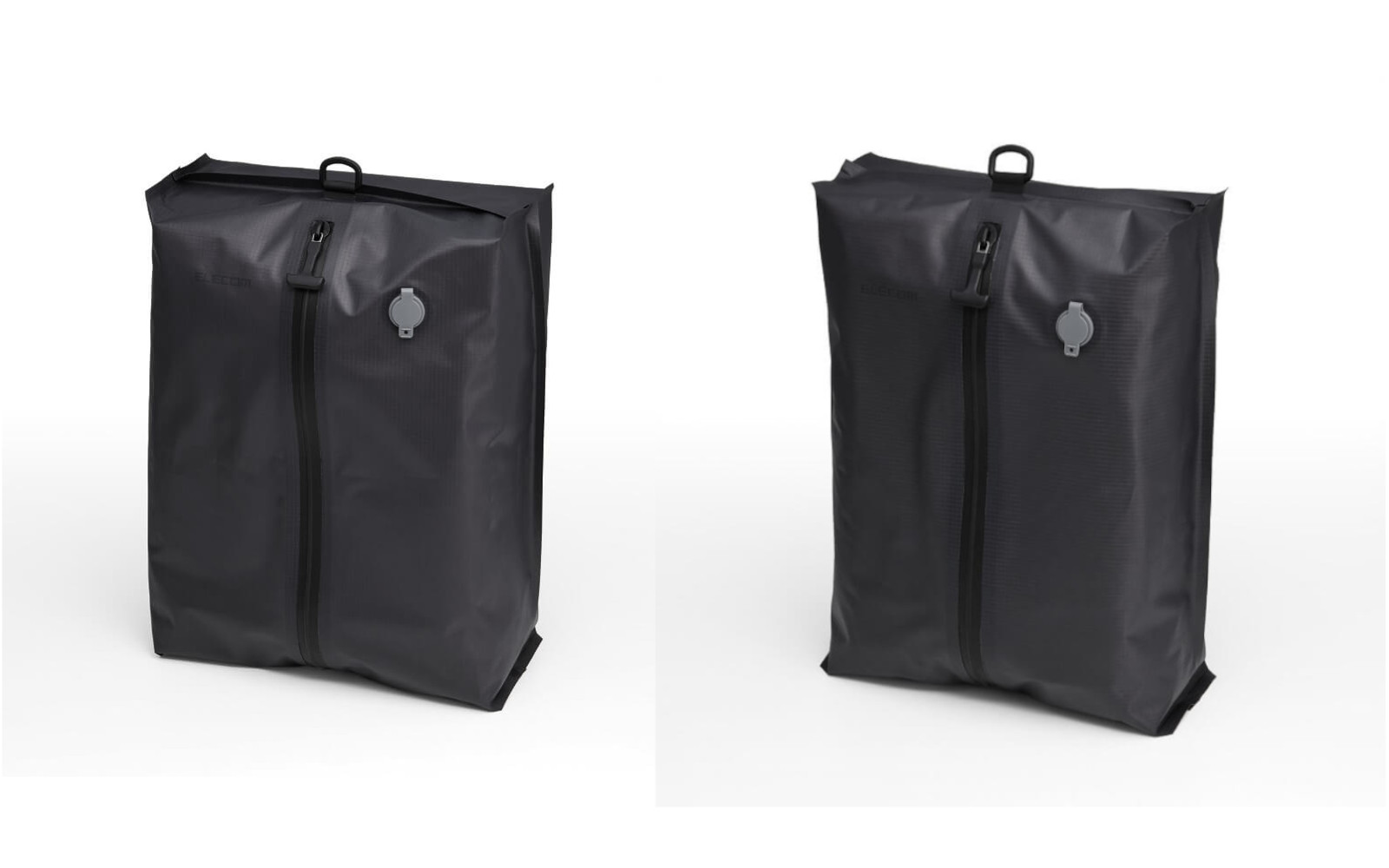 バキューム圧縮バッグ Mサイズ（左）、Sサイズ（右）