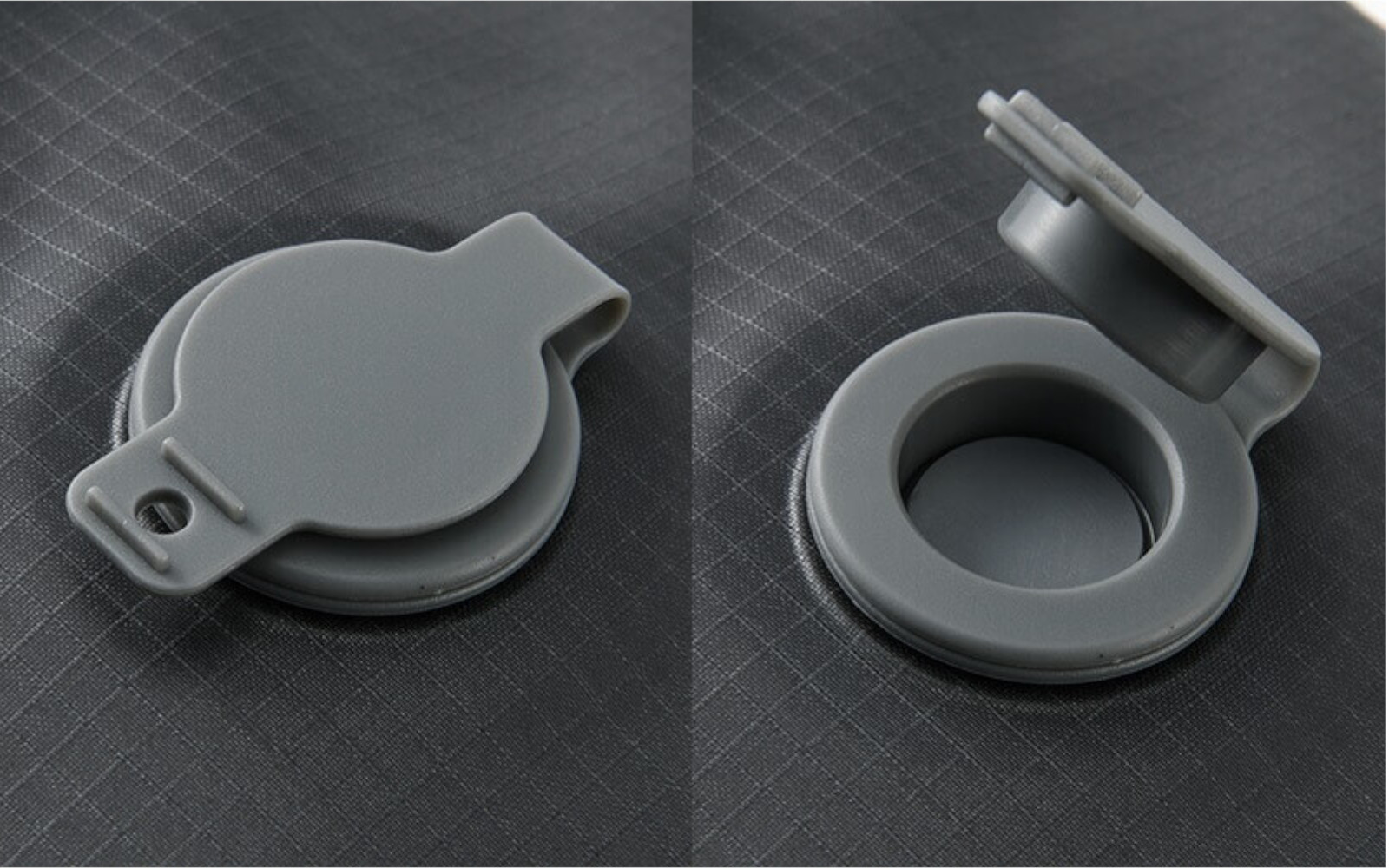 空気の抜けるキャップは逆止弁付き