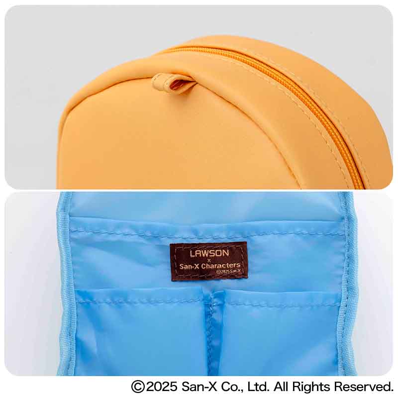 「LAWSON×San-X Characters キャラポーチBOOK リラックマver.」。サイズは約13×6×18cm（幅×奥行き×高さ）
