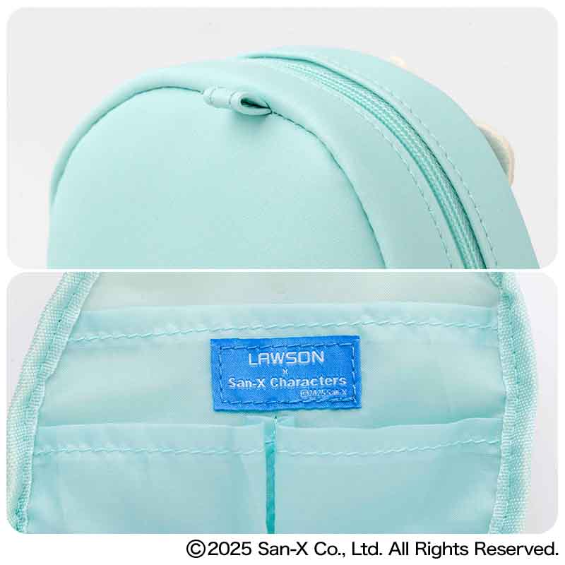 「LAWSON×San-X Characters キャラポーチBOOK すみっコぐらし とかげver.」。サイズは約11.5×5.5×13cm（幅×奥行き×高さ）