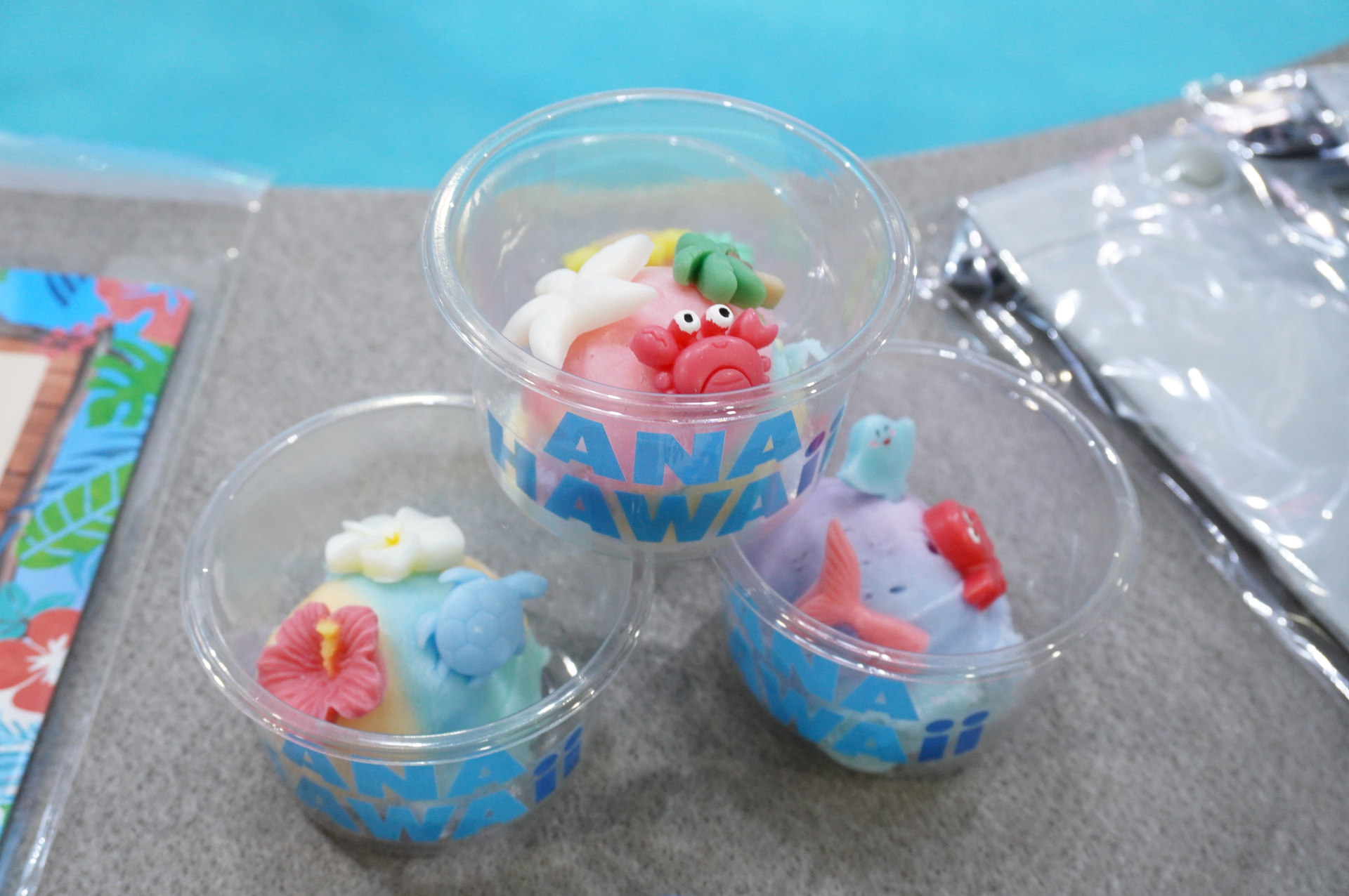 ハワイ名物シェイブアイスをモチーフにしたインテリア雑貨の工作体験