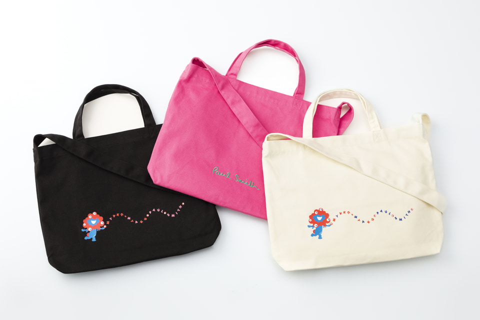 大阪関西万博 ミャクミャク ポールスミス トートバッグ ブラック ミャクミャク×英国「ポール・スミス」コラボグッズ。遊び心の