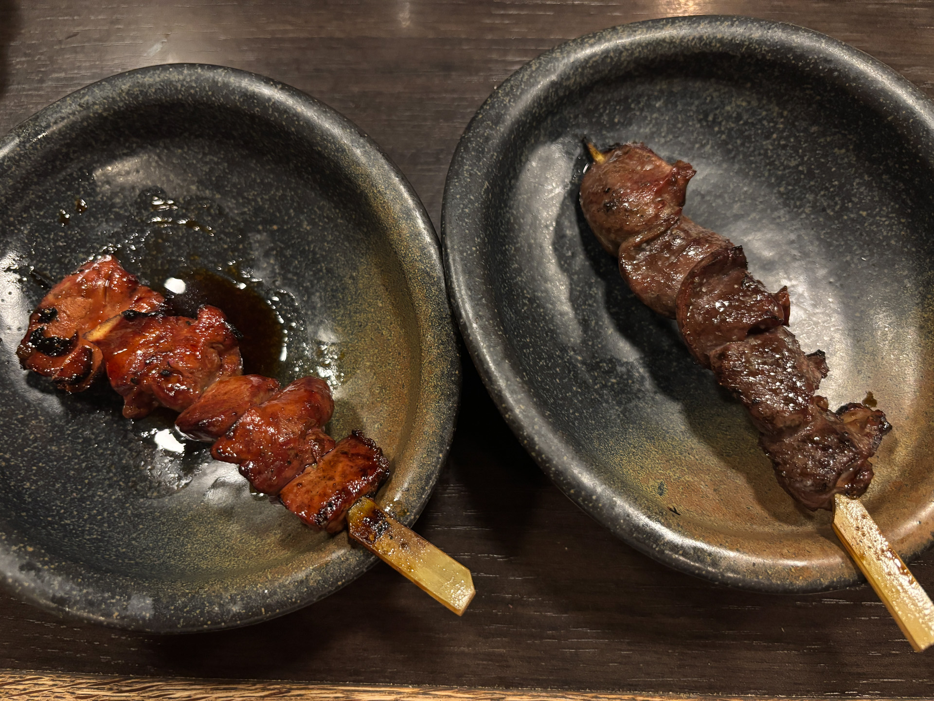 砂肝、レバーたれ