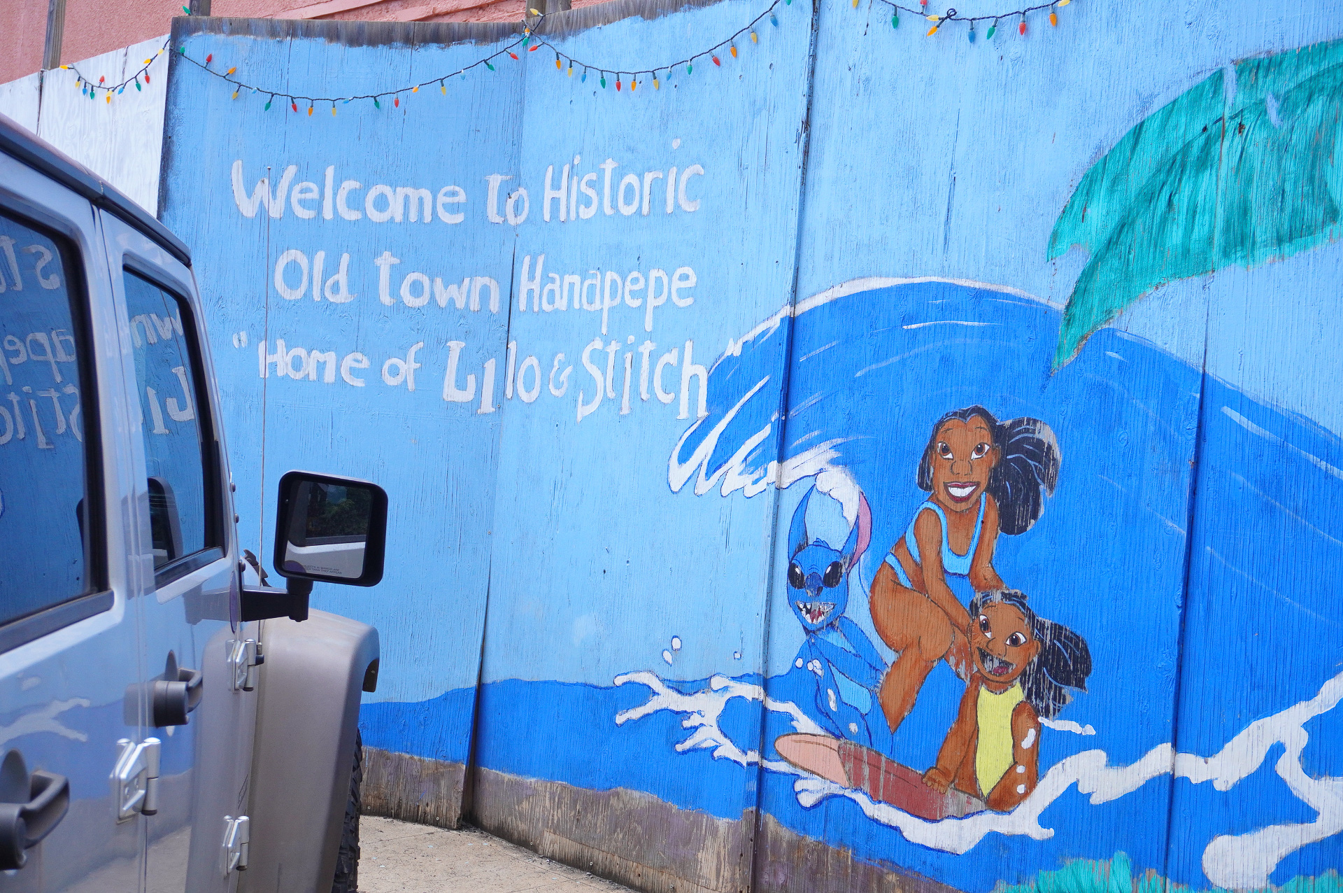 いたるところで見かける「リロ＆スティッチ」のペイントアート