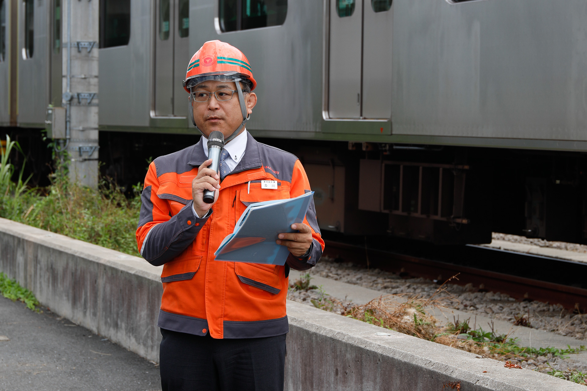 リニューアルの概要について説明に立ったのは、東急電鉄鉄道株式会社 事業本部 車両部 車両設計課 及川晶央氏
